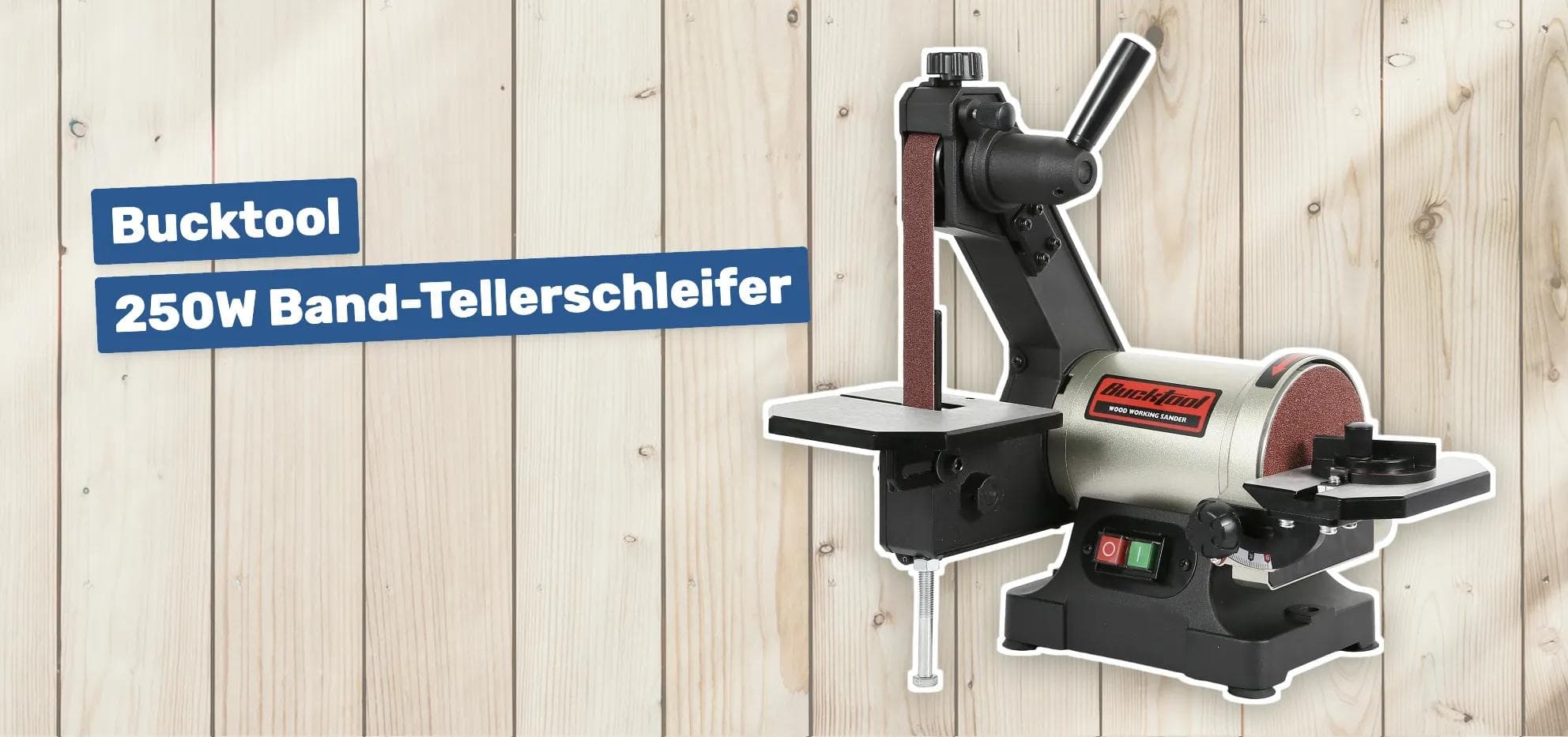 Bucktool 250W Band-Tellerschleifer
