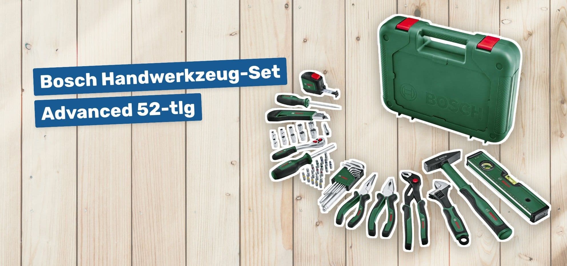 Bosch Handwerkzeug-Set Advanced 52-tlg