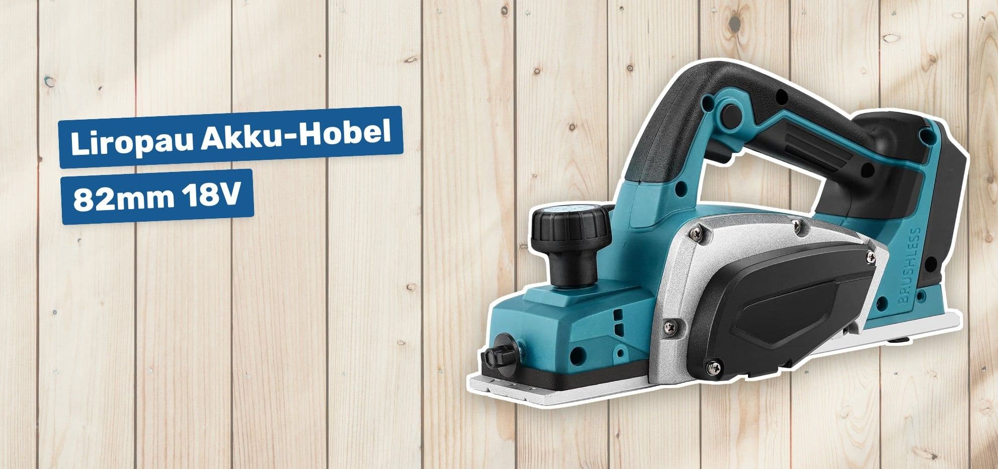 Liropau Akku-Hobel 82mm 18V