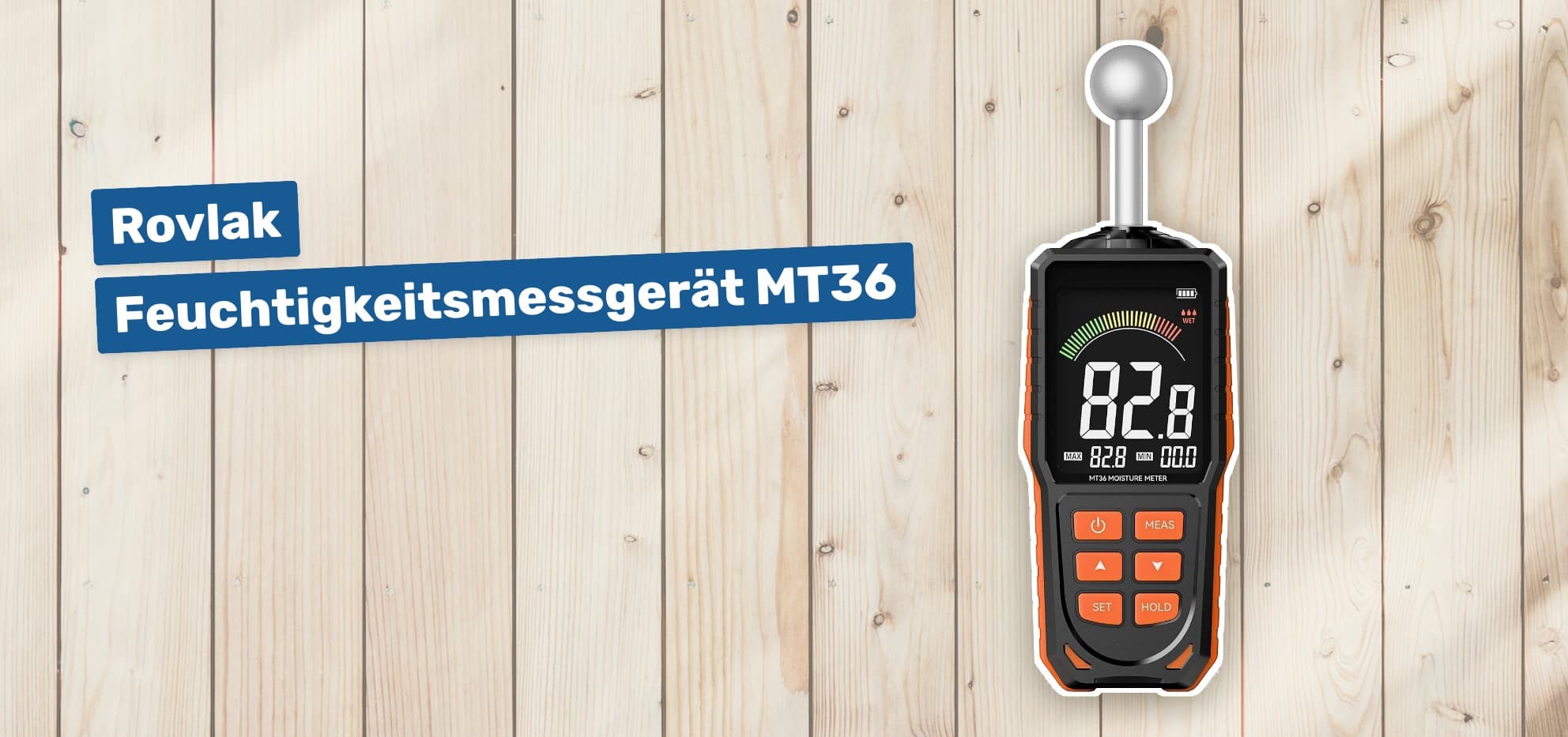 Rovlak Feuchtigkeitsmessgerät MT36