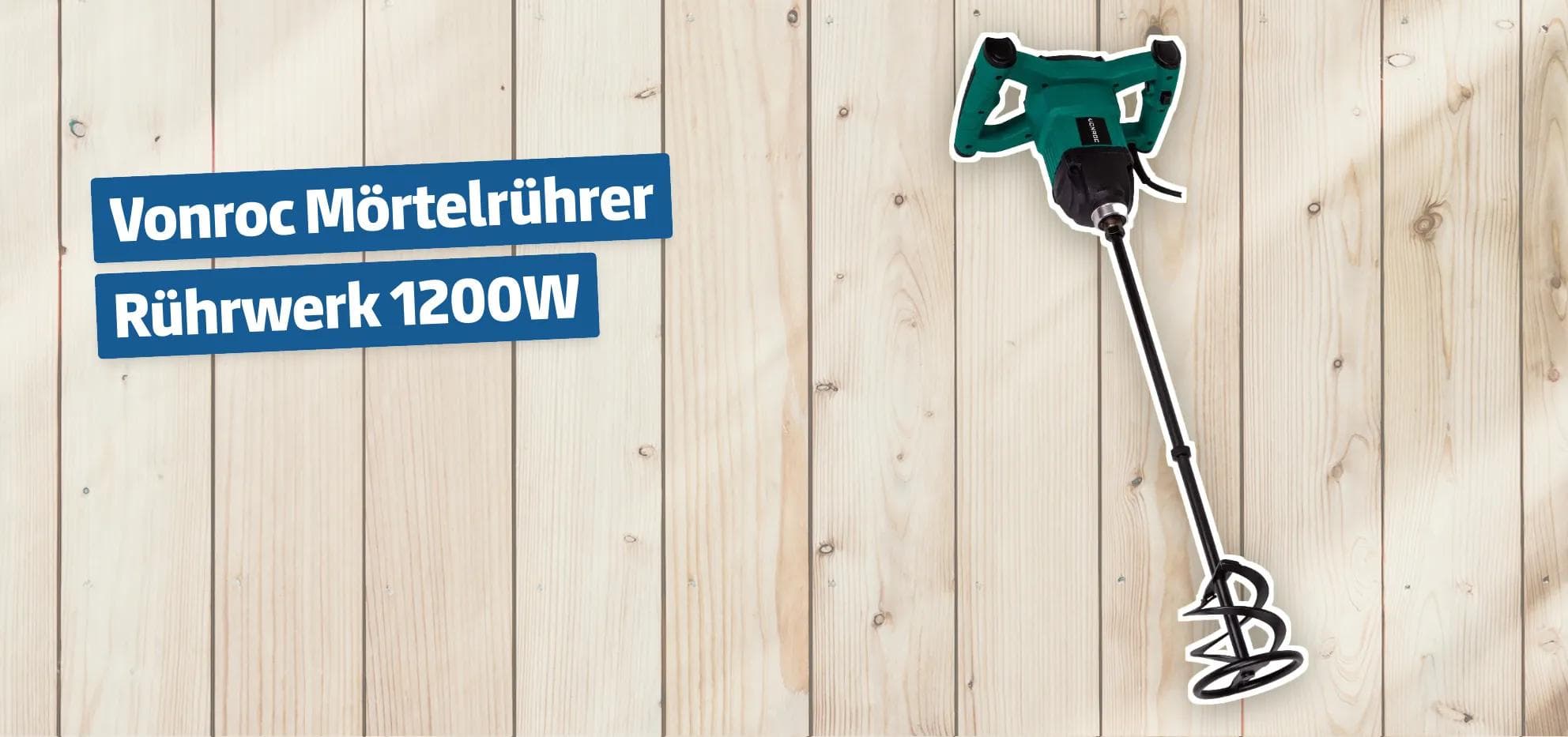 Vonroc Mörtelrührer Rührwerk 1200W