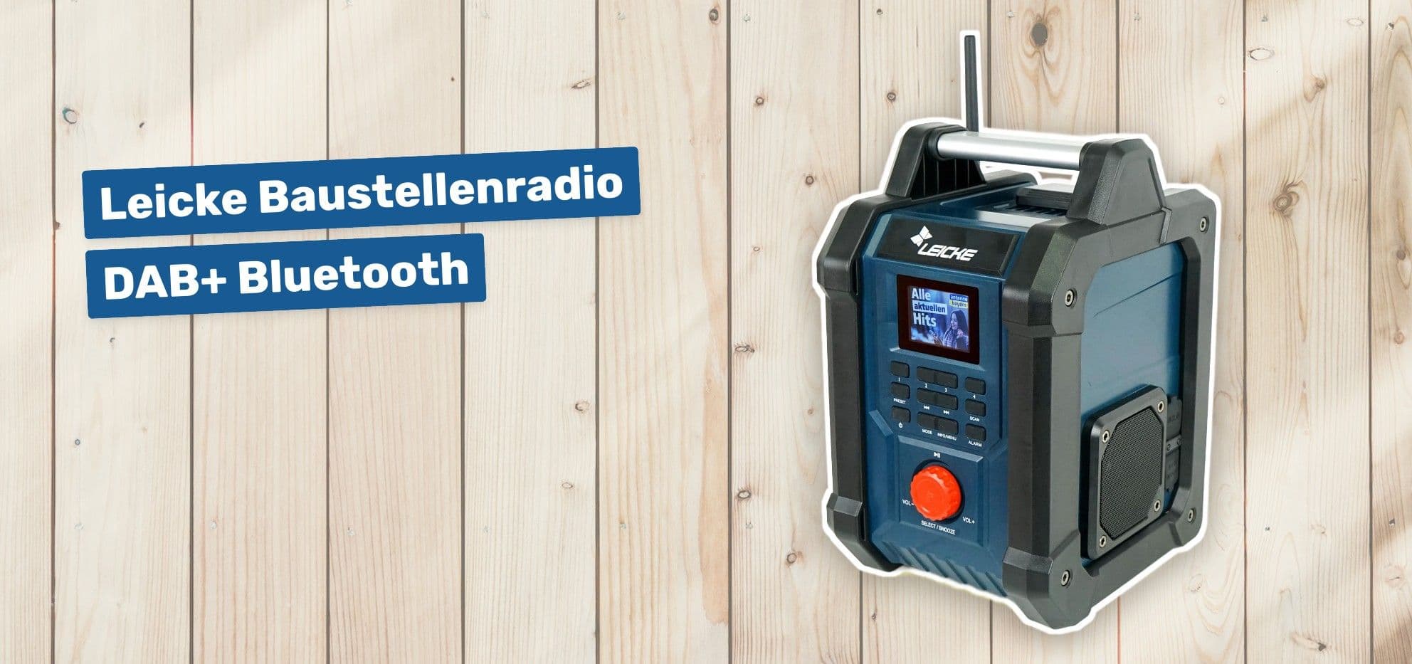 Leicke Baustellenradio DAB+ Bluetooth