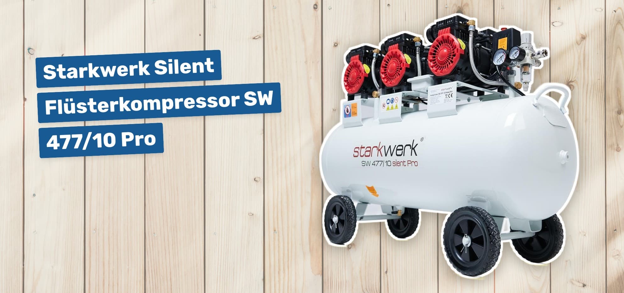 Starkwerk Silent Flüsterkompressor SW 477/10 Pro